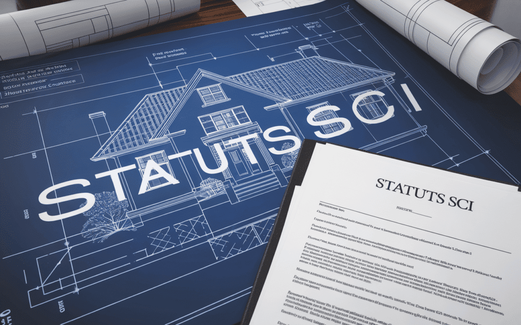 Plan de maison avec Statuts SCI