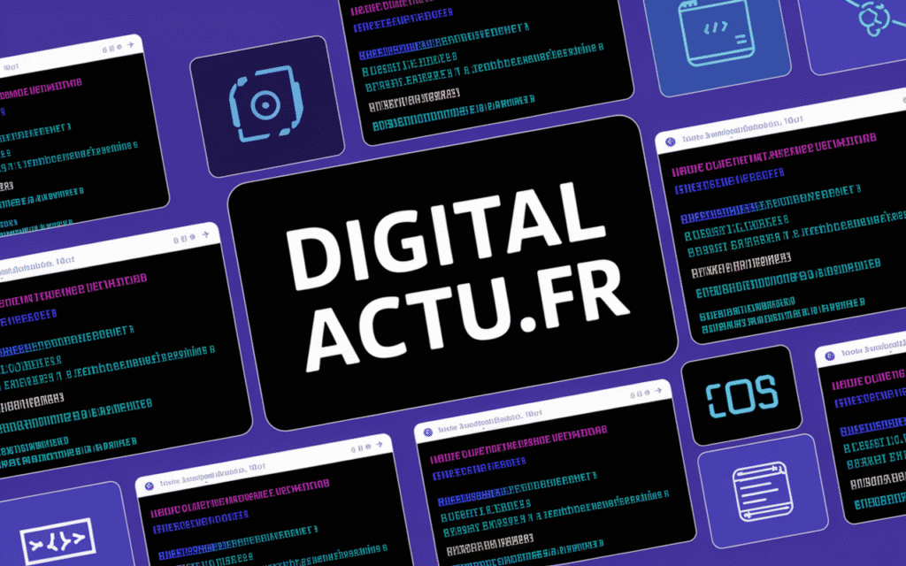 Interface web digital-actu.fr avec actualités technologiques