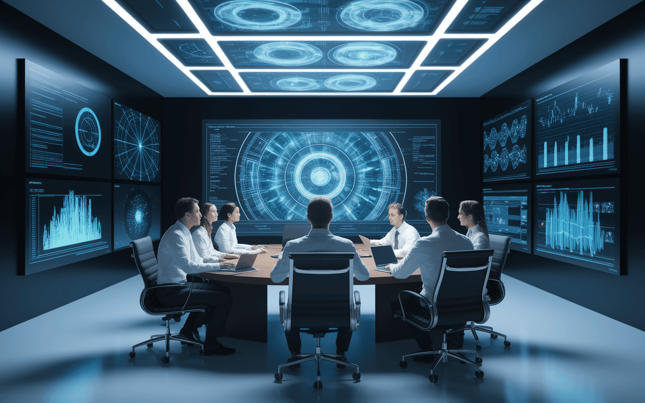 Experts Keyrus analysant des données interactives