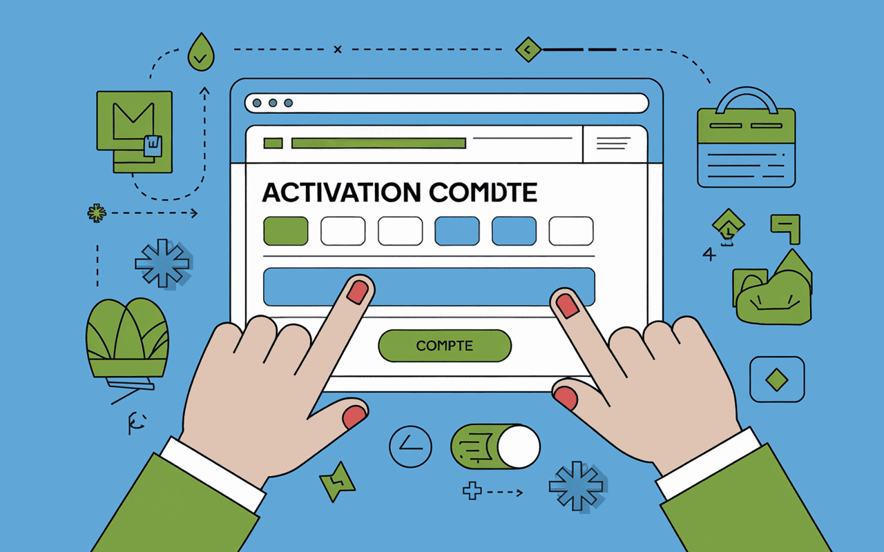 activation compte Sesam Rennes 2 écran