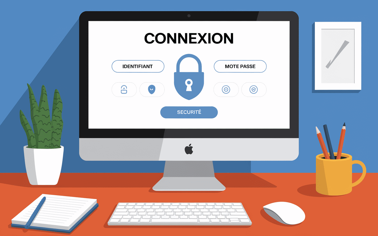 Connexion sécurisée LogisFil écran ordinateur