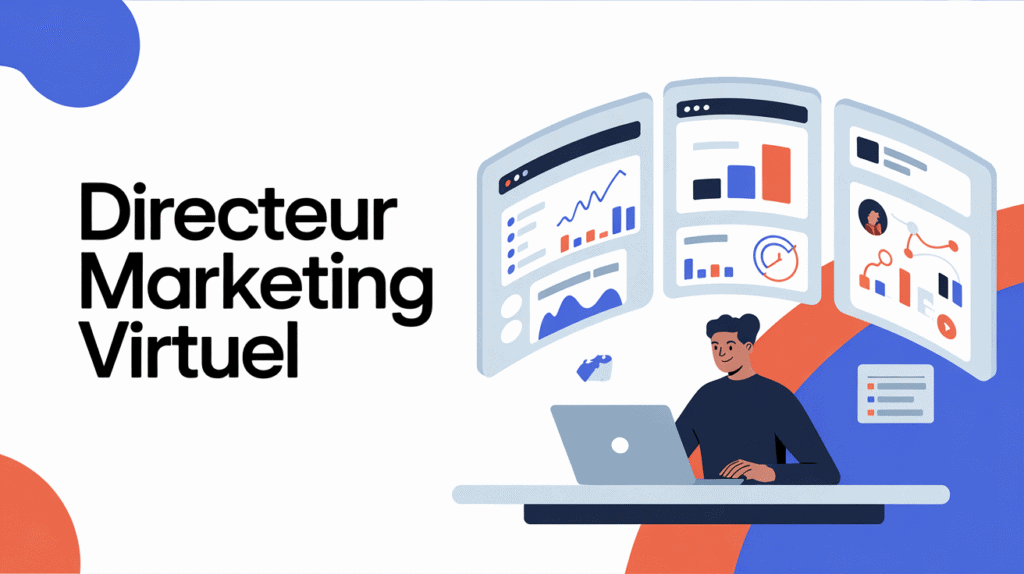 bureau virtuel avec graphique et réseaux sociaux