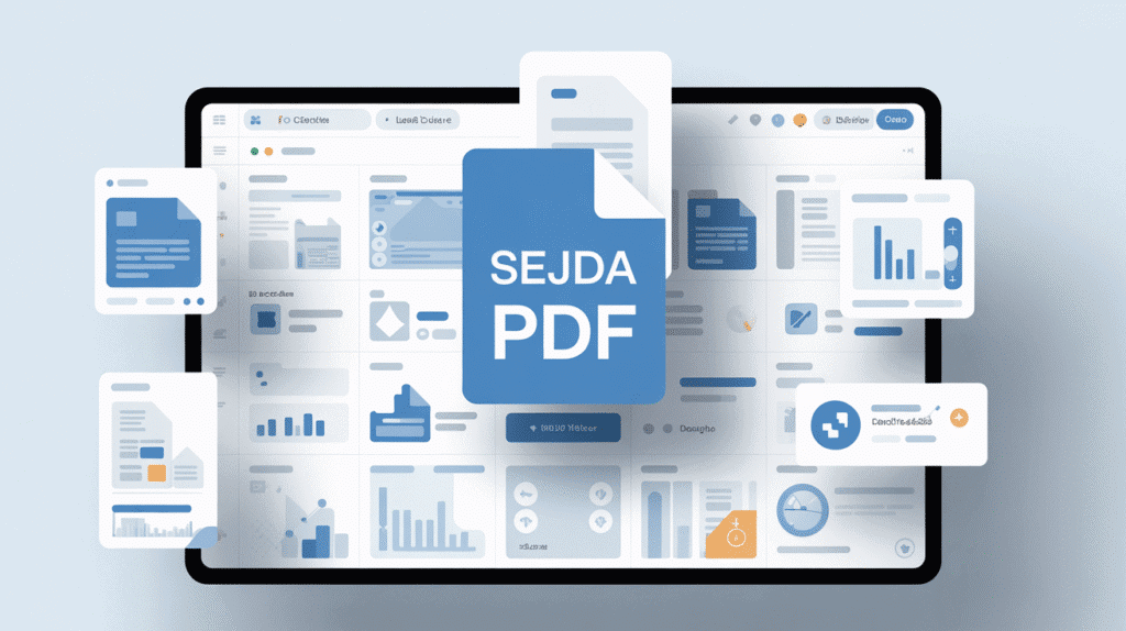Interface Sejda PDF sur écran