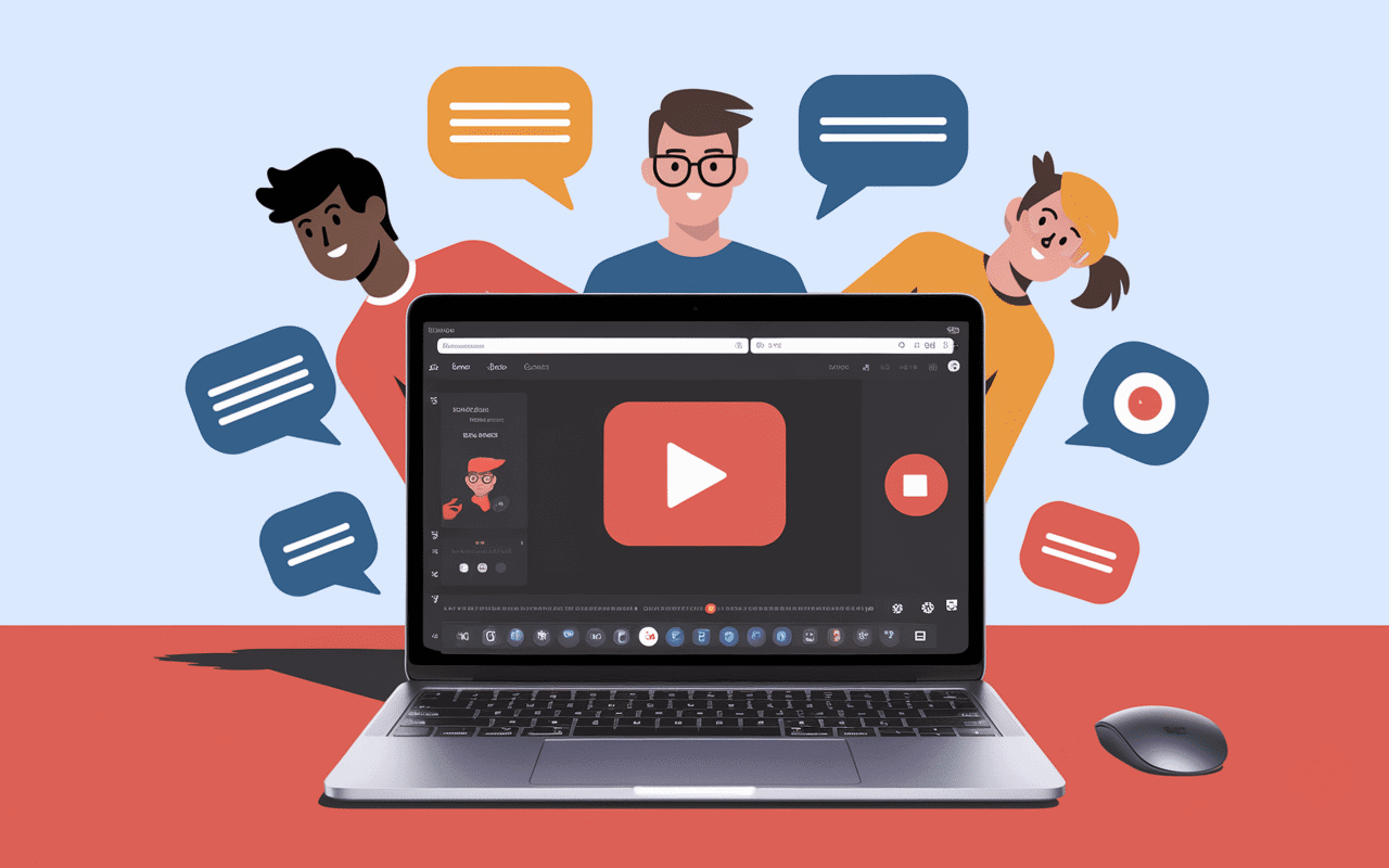 Interface simple Powtoon