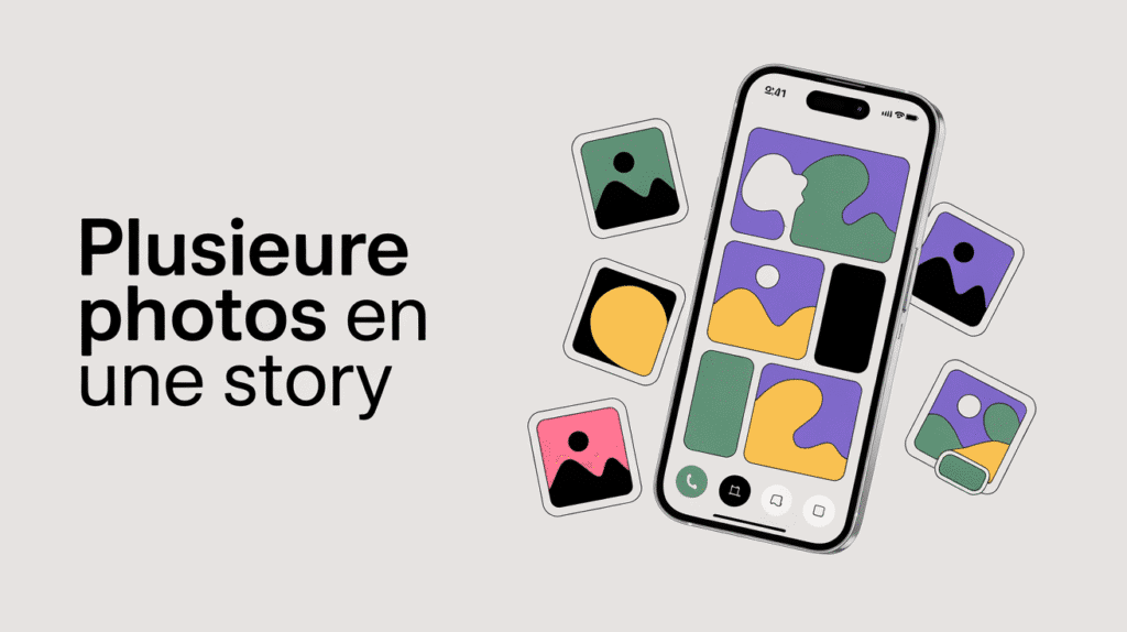 comment mettre plusieurs photos sur une seule story instagram visuel smartphone