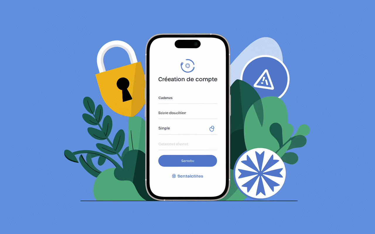 création compte tik tok sécurisé sur smartphone