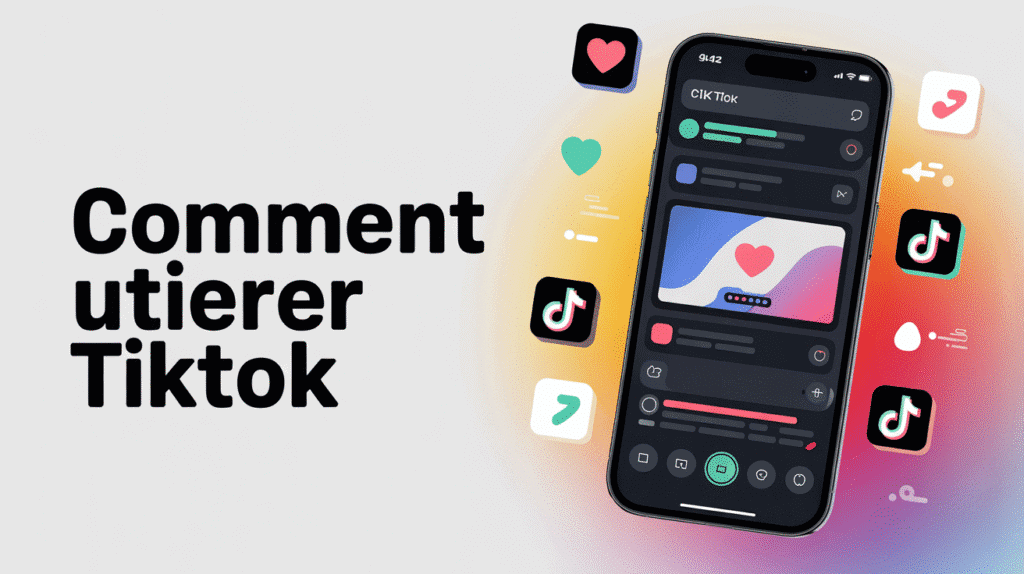 illustration smartphone réseau social tik tok