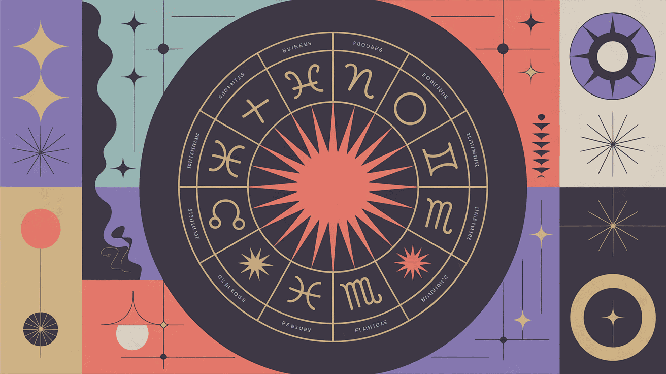 Outils design cercle zodiacal branding astral creativite