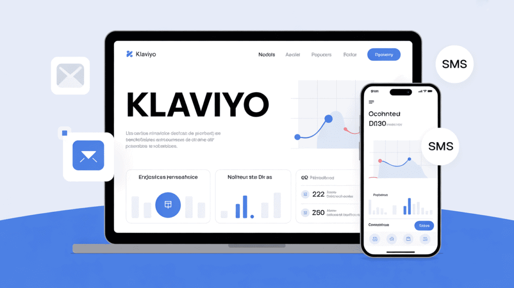 Interface Klaviyo application marketing digital