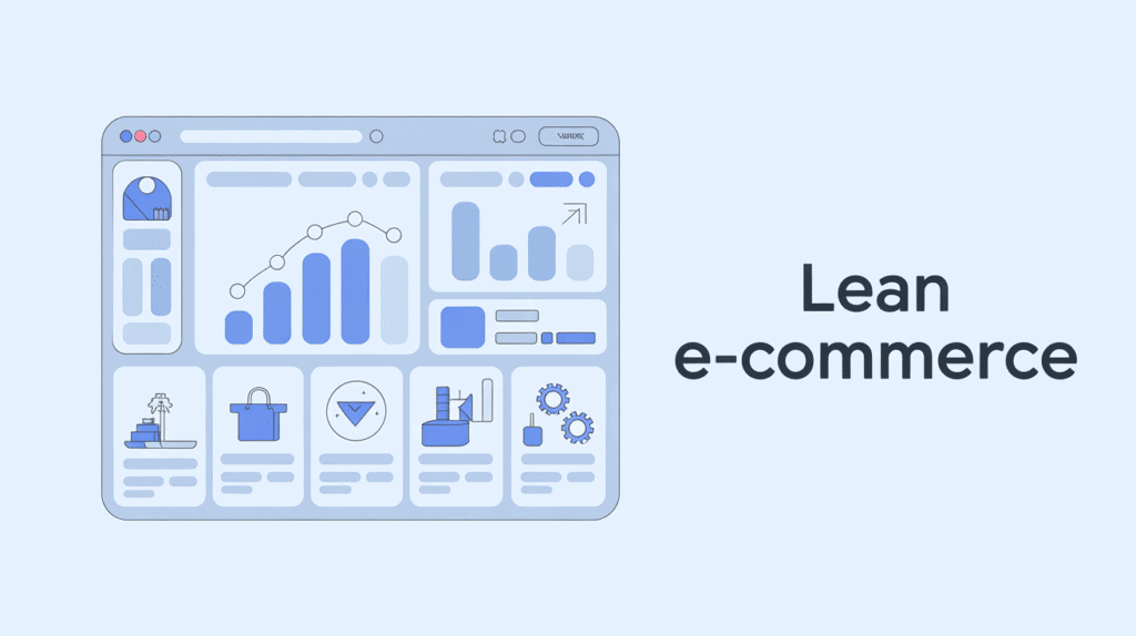 lean e commerce illustration boutique optimisation