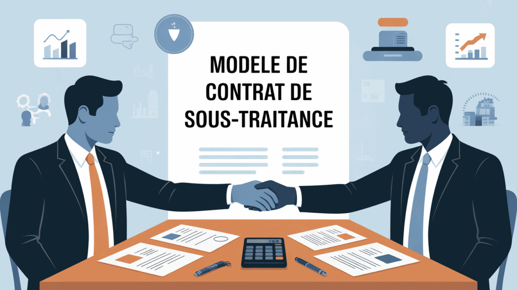 illustration modèle de contrat de sous traitance professionnels secteur