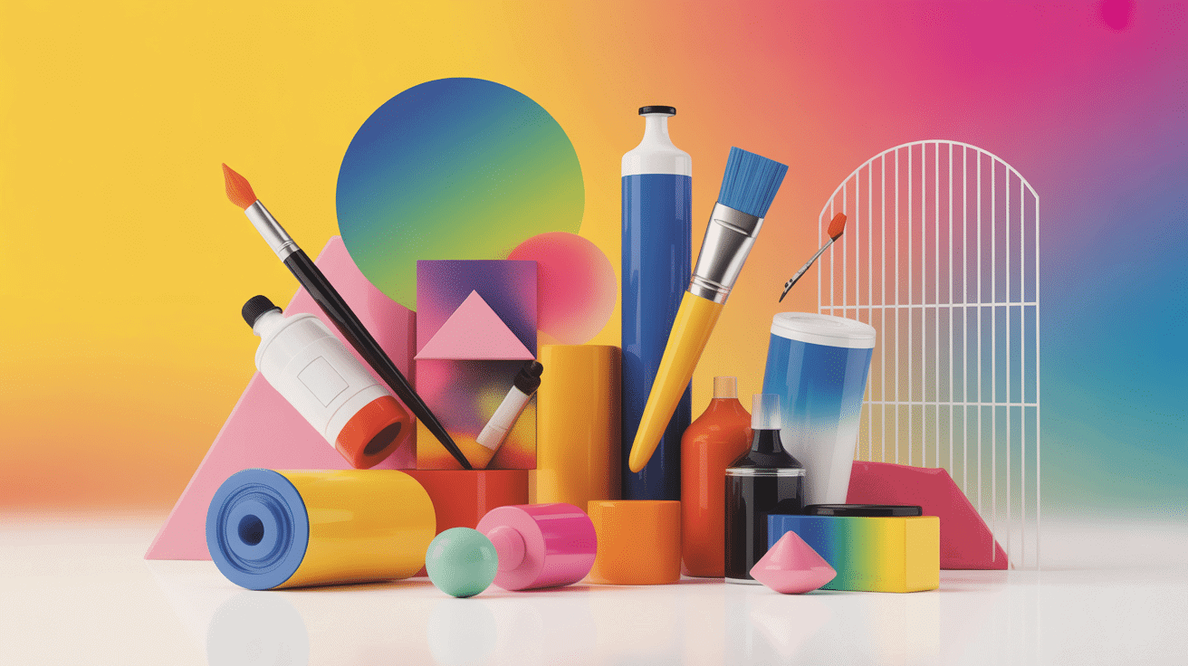 Techniques créatives montage feed Instagram design coloré