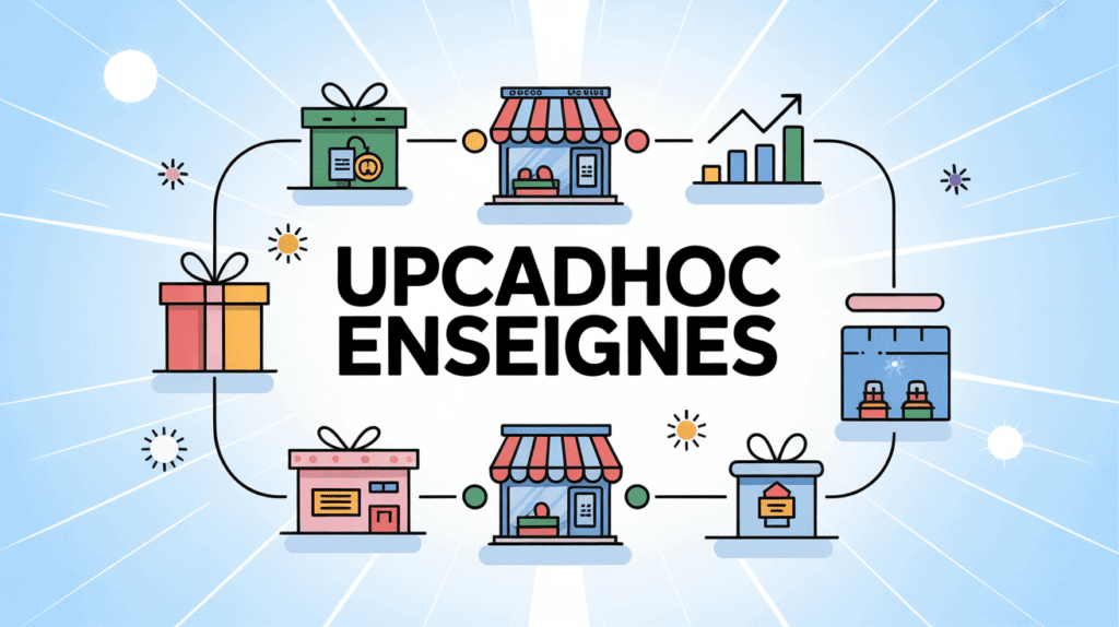 Réseau d'enseignes upcadhoc et cartes cadeaux