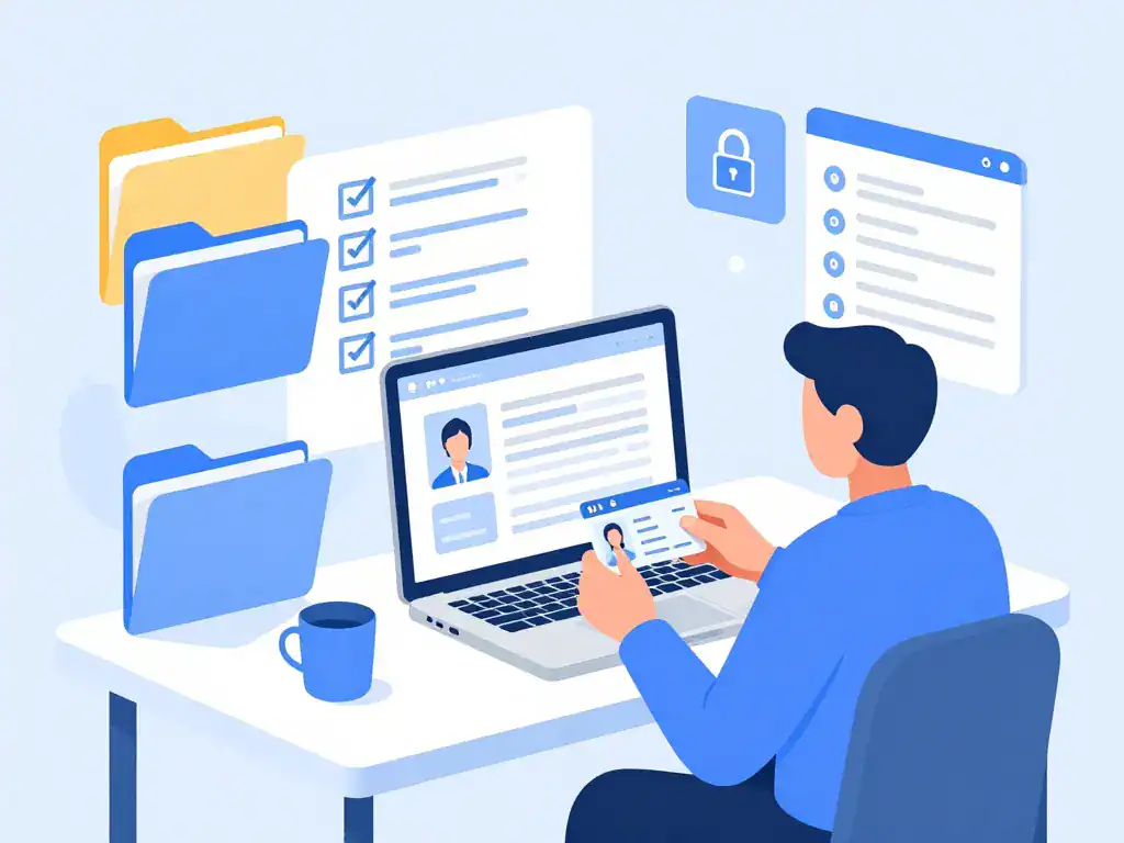 Créer compte e habillement et dossier