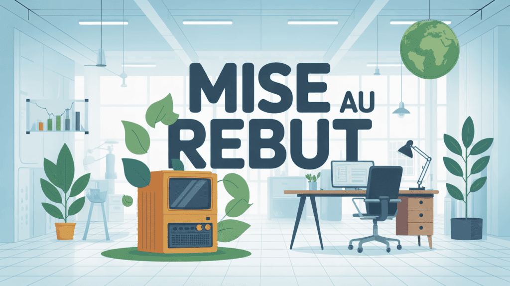 mise au rebut entreprise image illustration écologique