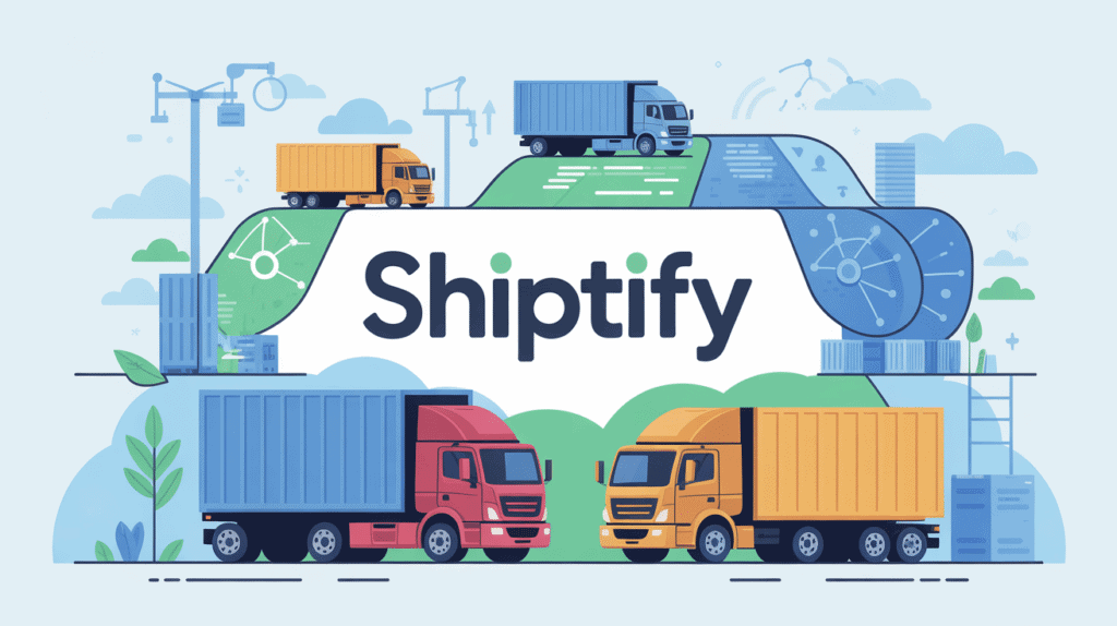 Illustration Shiptify gestion transports moderne