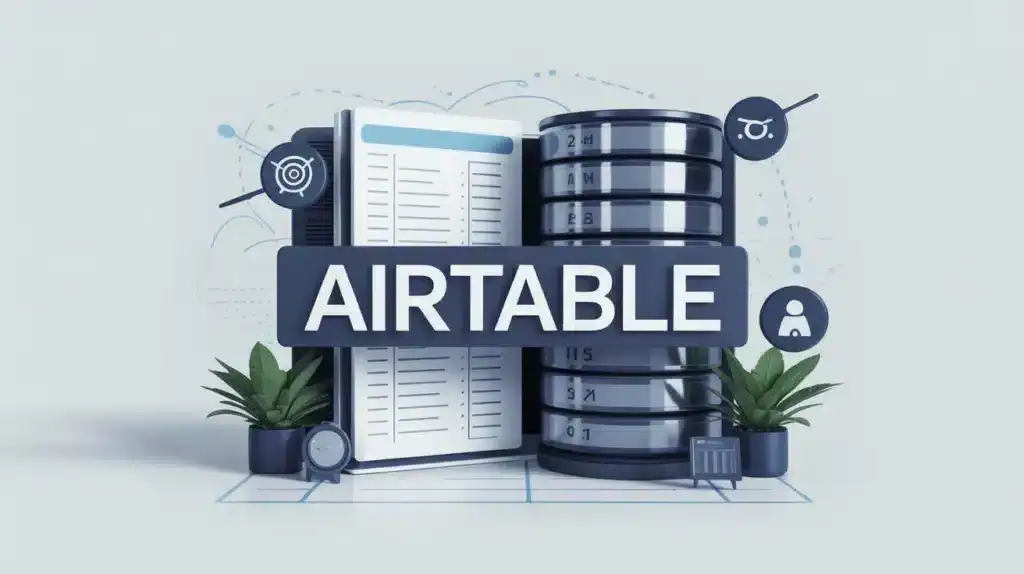 Interface Airtable moderne feuilles calcul et bases données