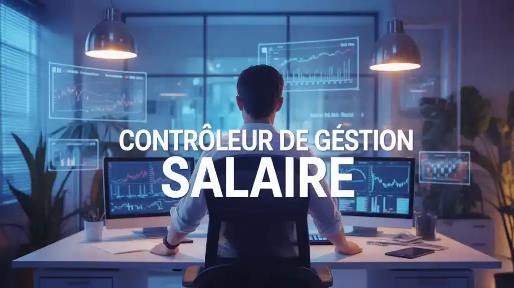 Illustration contrôleur de gestion salaire bureau avec graphiques financiers