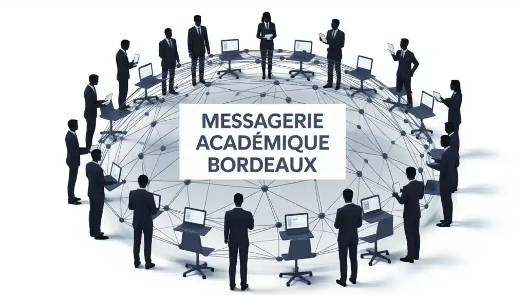Illustration messagerie académique Bordeaux communication sécurisée