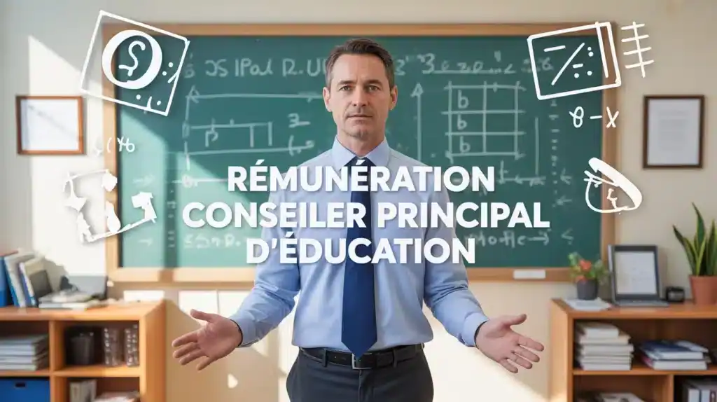 Illustration vectorielle rémunération Conseiller Principal d'Éducation