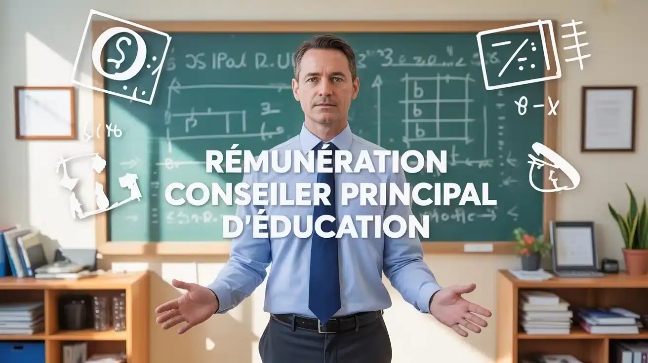 Illustration vectorielle rémunération Conseiller Principal d'Éducation