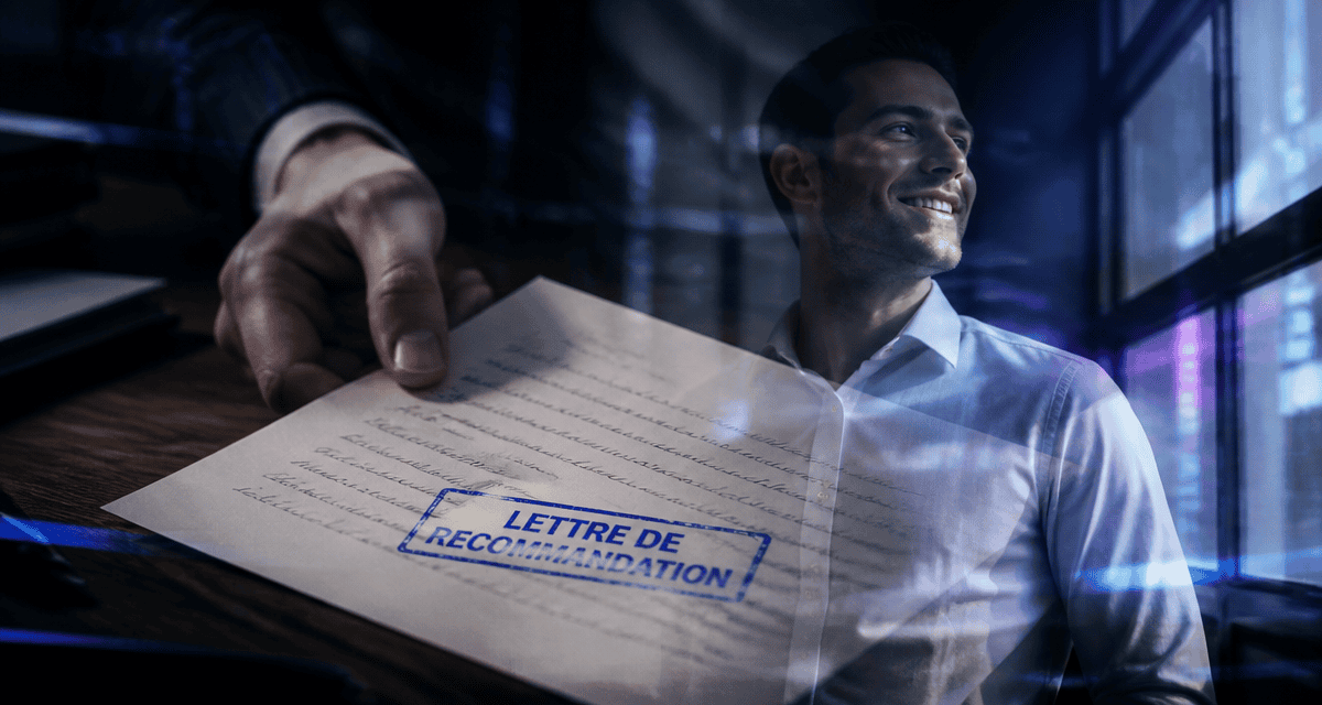 modèle lettre de recommandation main et portrait professionnel