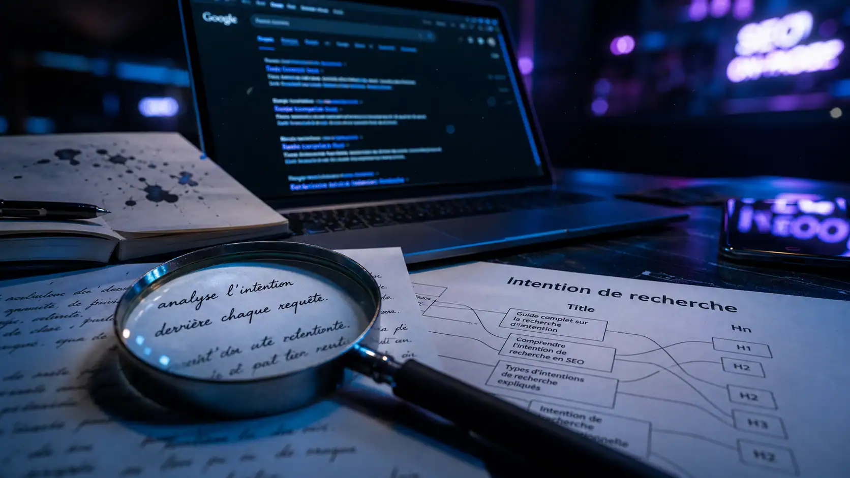 Article de blog seo : intention de recherche et SERP