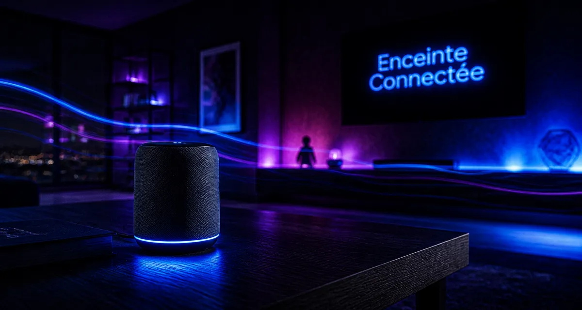 comparatif enceinte connectée salon moderne