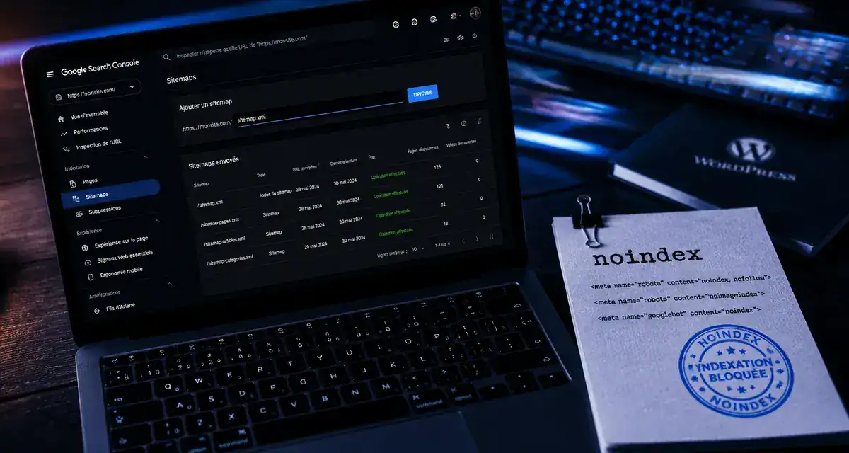 Indexation WordPress sur Google Search Console : noindex