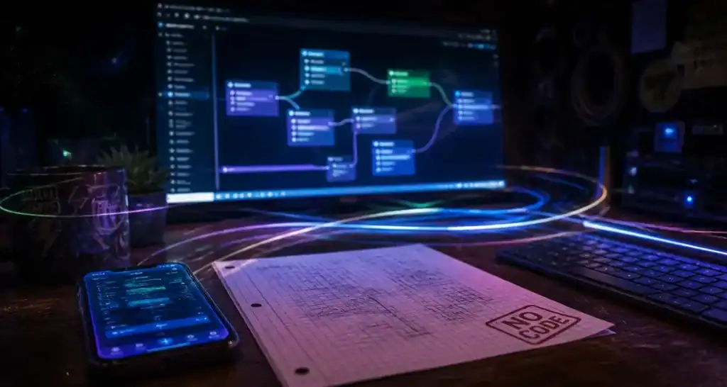 Qu'est ce que le no code : créer sans programmer, 4 piliers no code, WYSIWYG et blocs glisser-déposer