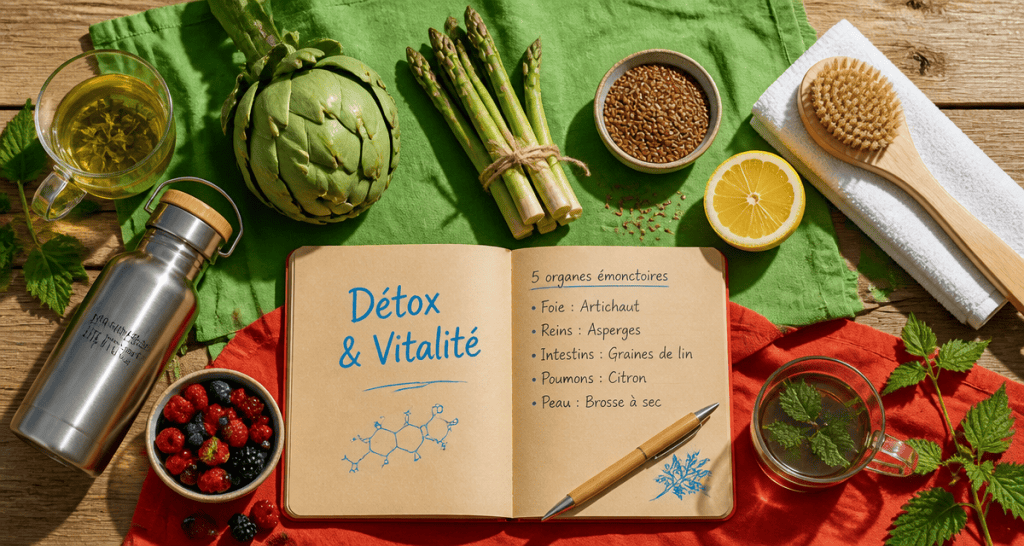 comment faire une detox avec 5 organes emonctoires