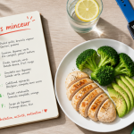 Perdre poids 1 semaine menu type assiette poulet brocolis