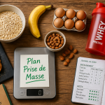 prise de masse musculaire aliments sur table
