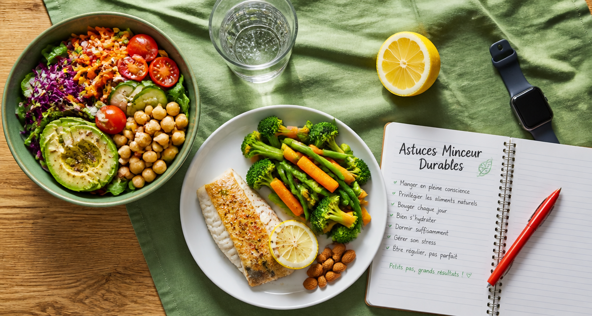 20 astuces pour maigrir sans regime, table saine, repas équilibré