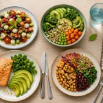 meilleur regime pour perdre du poids 4 assiettes stylisées