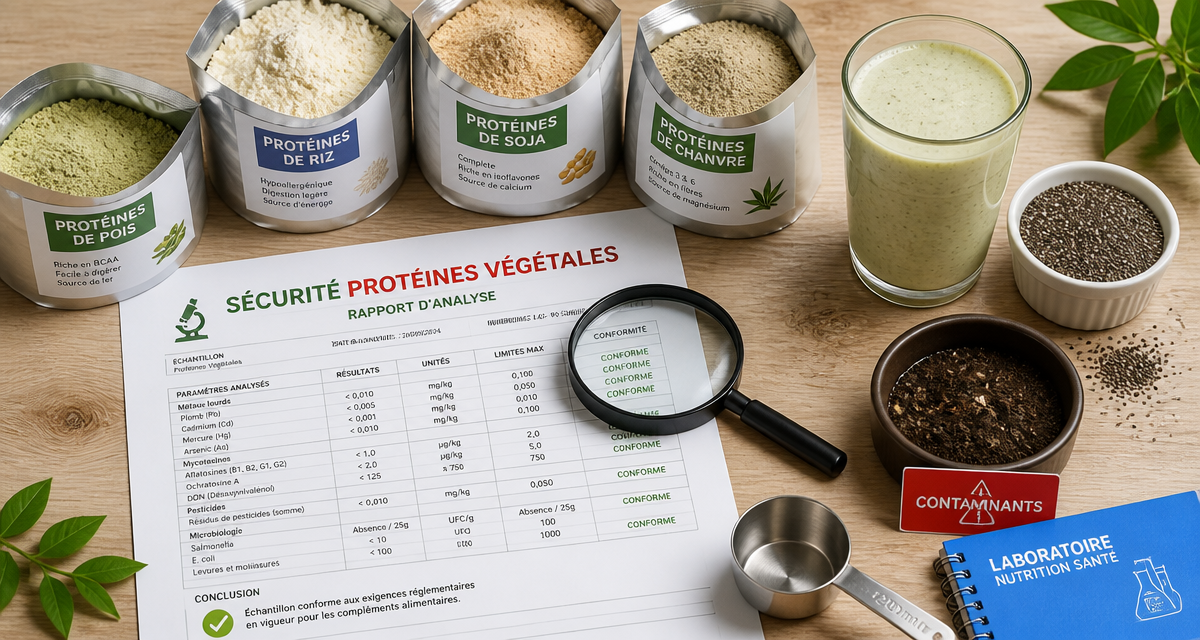 proteine vegetale en poudre danger vue laboratoire et poudres