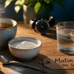 Quand prendre le collagene matin ou soir : tasse de thé et collagène