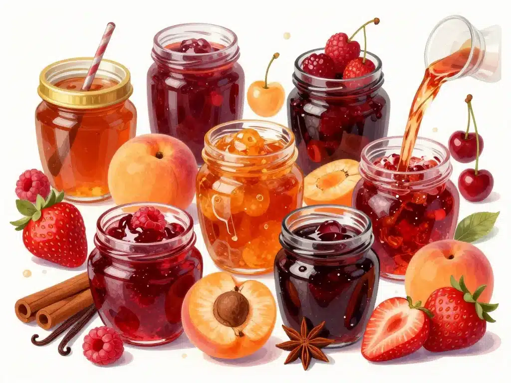 composition variantes confiture de cerises