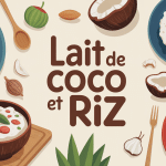 plats colorés lait de coco et riz cuisine facile