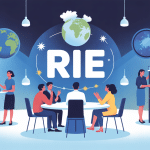 illustration moderne des rie en entreprise