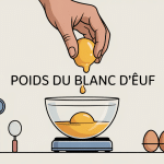 poids d'un blanc d'oeuf image cuisine balance
