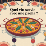 quel vin avec paella table conviviale et verres de vin