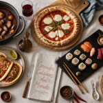 Les 5 grandes cuisines du monde plats sur table