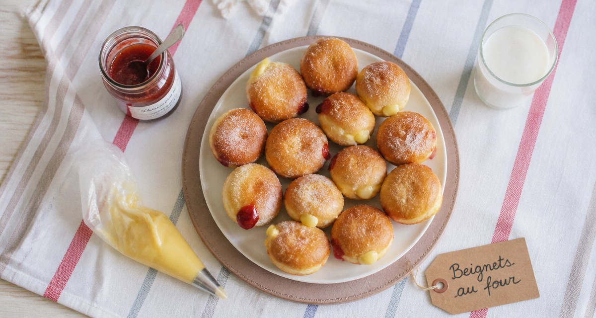 recette des beignets au four dorés moelleux