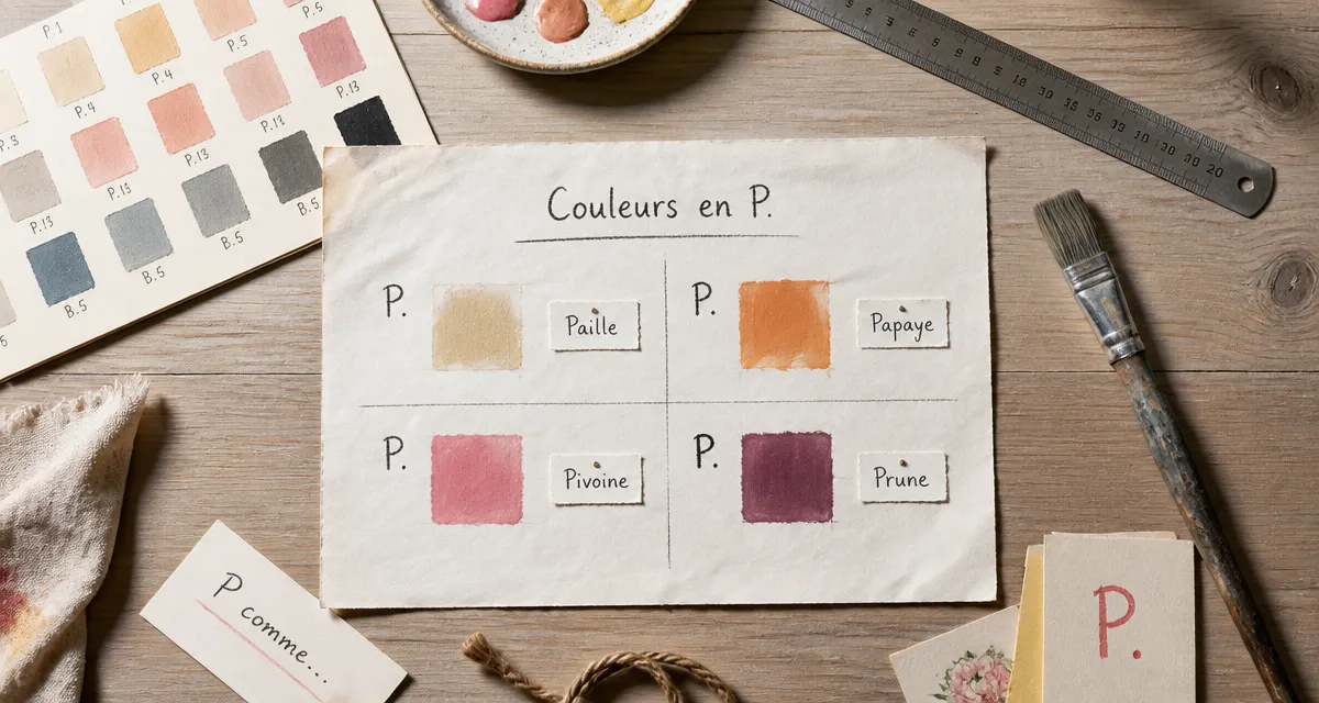 Couleur en P : 45 nuances de peintures et échantillons de couleurs