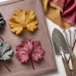 Les plus belles heuchères feuilles variées sur plateau