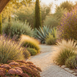 plantes plein soleil sans arrosage allée lavande