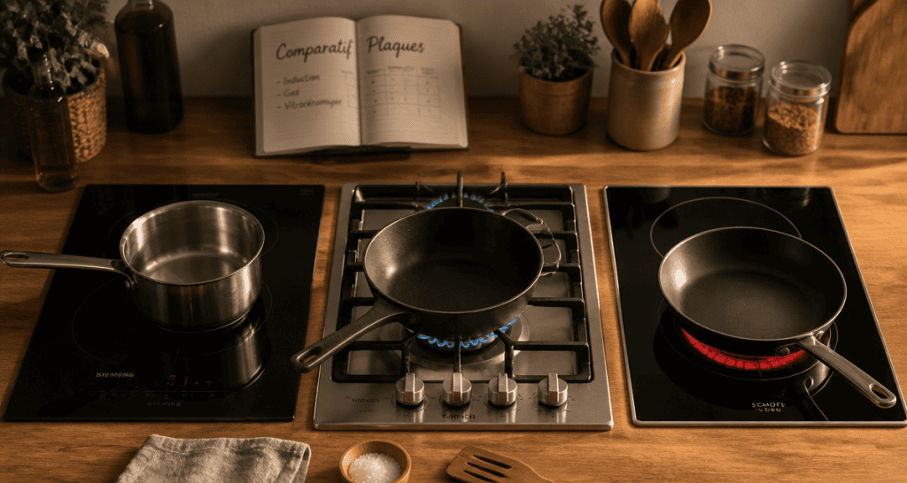 quelle plaque de cuisson choisir induction gaz vitrocéramique