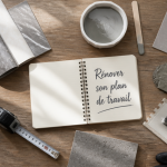 revêtement de plan de travail cuisine en rénovation