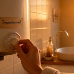 temperature ideale pour chauffe eau molette ajustee main